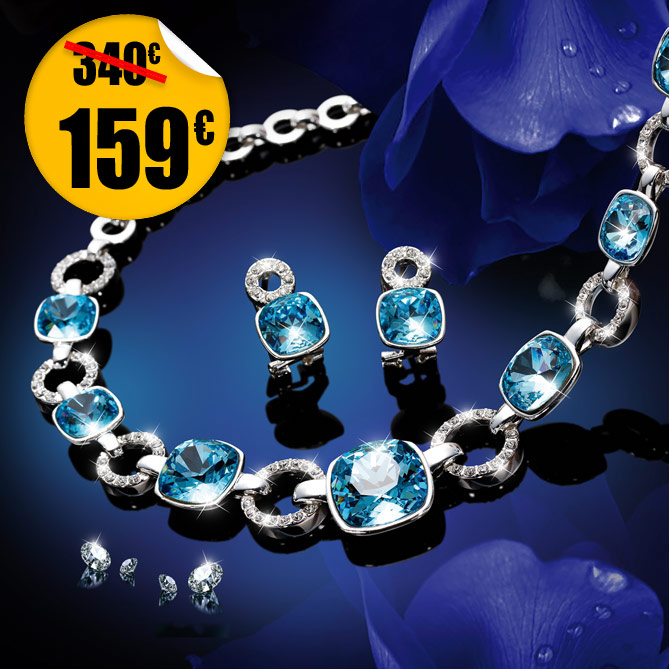 Conjunto Platinum Blue